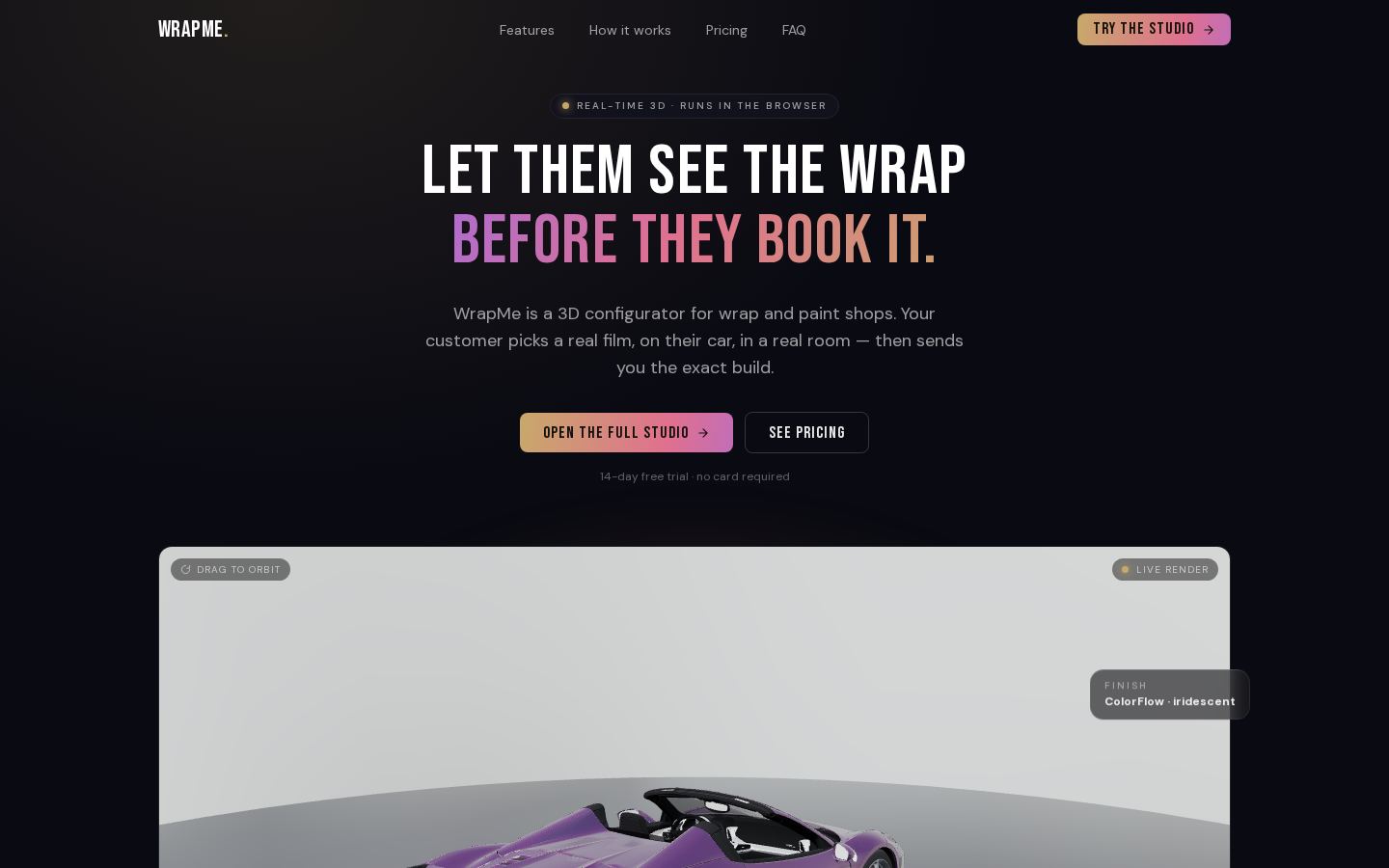 WrapMe, live